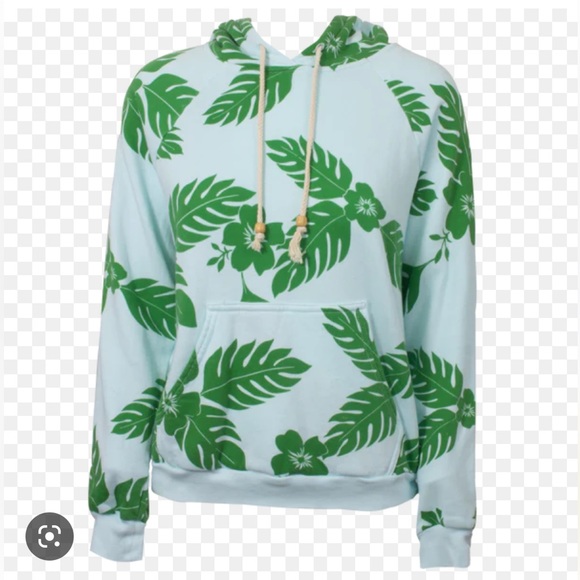 Honorine Palm Leaf hooded sweatshirt - Picture 1 of 4